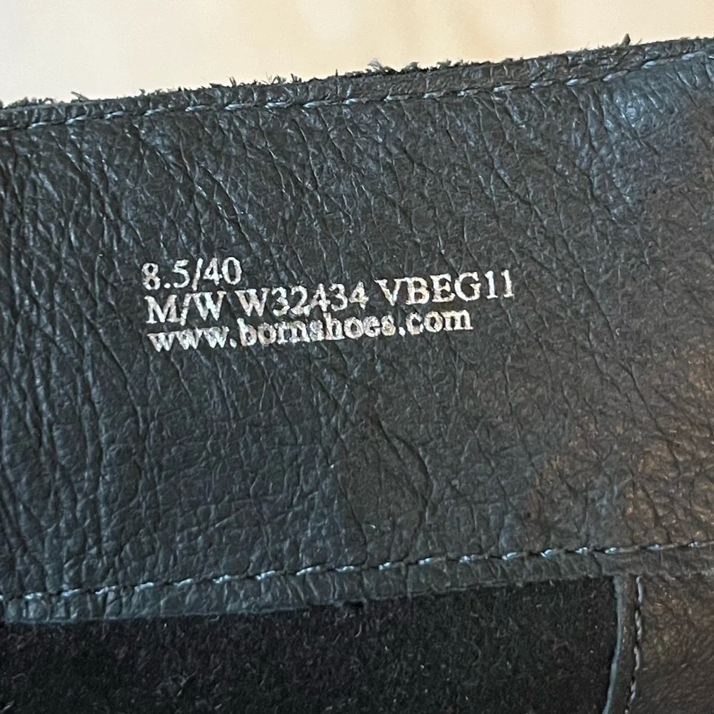 Børn genuine leather heeled moto ankle boots, women’s size 8.5 - Picture 11 of 15